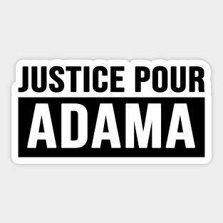 Justice Pour ADAMA Sticker